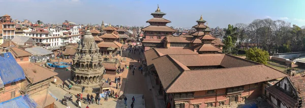 Templo de la plaza Durban en Patan cerca de Katmandú en Nepal —  Fotos de Stock