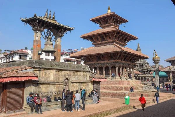 Temple of Durban square at Patan near Kathmandu in Nepal — 스톡 사진