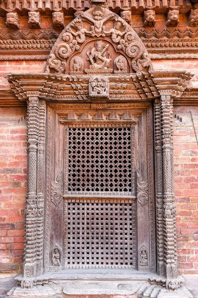 Kunstwerk eines Wunders am Tempel auf dem Durban-Platz in der Nähe von Patan — Stockfoto