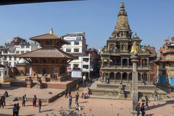 Храм Дурбанской площади в Патане недалеко от Катманду в Непале — стоковое фото