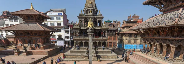 Temple of Durban square at Patan near Kathmandu in Nepal — Stock Photo, Image