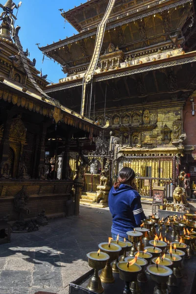 Золотой храм в Патане рядом с Катманду на Непале — стоковое фото