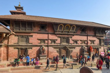 Patan 'daki Durban Meydanı Tapınağı Nepal' deki Katmandu yakınlarında.