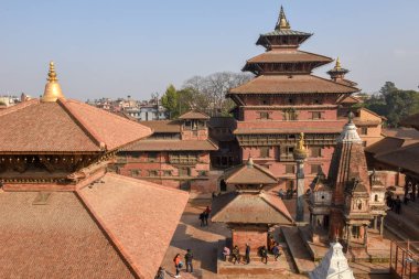 Patan 'daki Durban Meydanı Tapınağı Nepal' deki Katmandu yakınlarında.