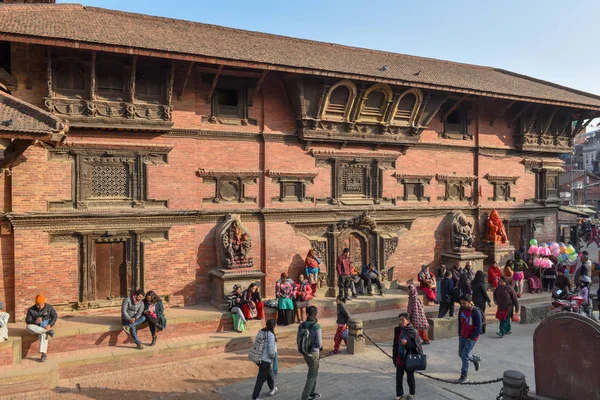 Templo de la plaza Durban en Patan cerca de Katmandú en Nepal —  Fotos de Stock