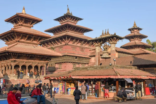 Temple de la place Durban à Patan près de Katmandou au Népal — Photo