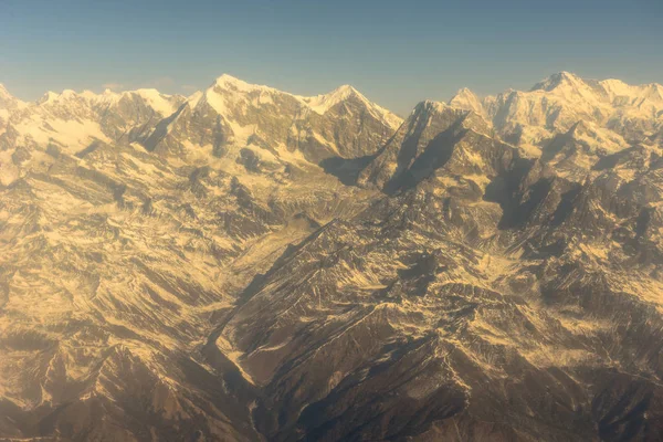 Himalayas ridge aerial view on Nepal — Stock Photo, Image