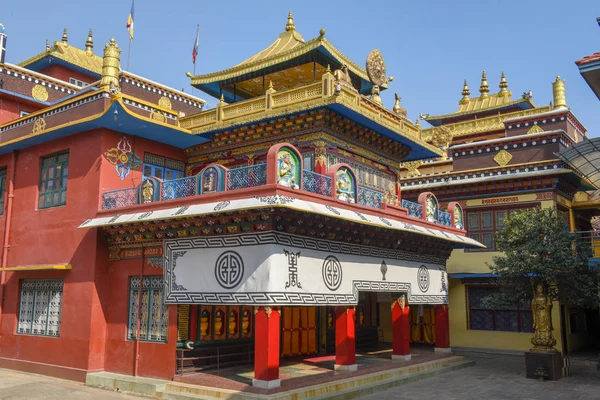 O mosteiro budista de Bodhnath no Nepal — Fotografia de Stock