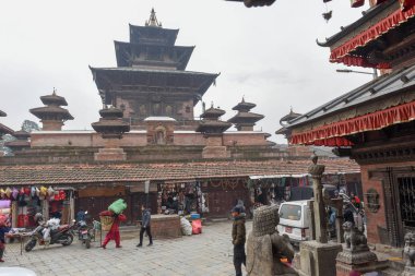 Nepal 'deki Katmandu' daki Durban Meydanı Tapınağı
