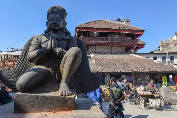 Plaza del Templo de Durban en Katmandú, Nepal — Foto de Stock