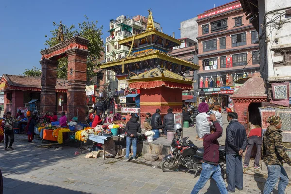 Templet Durban torget i Katmandu på Nepal — Stockfoto