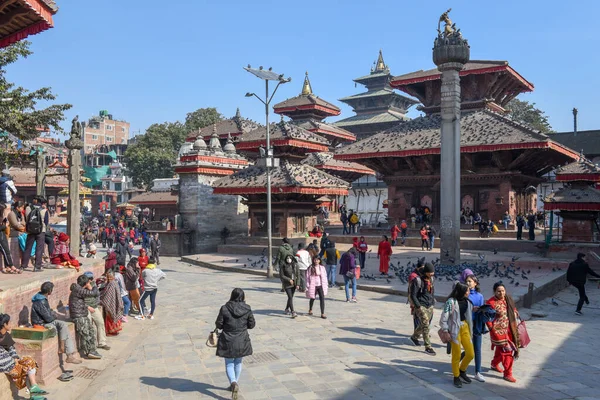 Templo de Durban quadrado em Kathmandu no Nepal — Fotografia de Stock