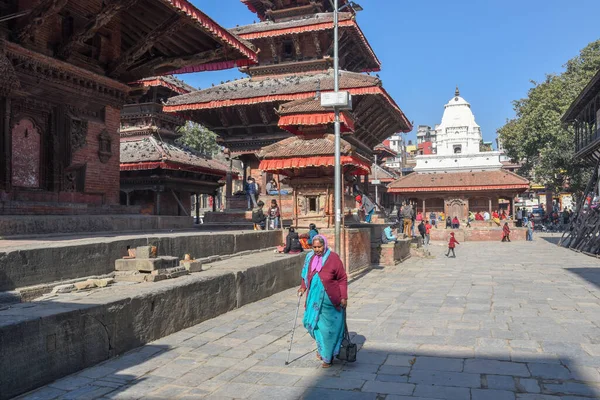 Templo de Durban quadrado em Kathmandu no Nepal — Fotografia de Stock