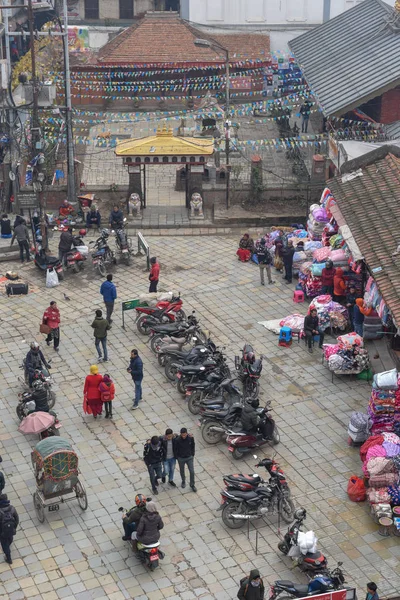 ネパールのカトマンズにあるダーバン広場の寺院 — ストック写真