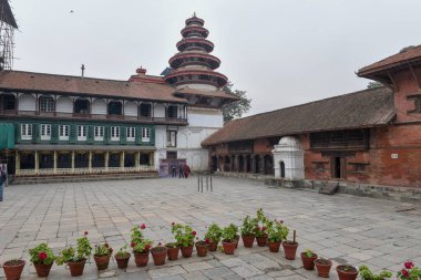 Katmandu, Nepal - 8 Ocak 2020: Nepal 'de Katmandu' daki Durban Meydanı