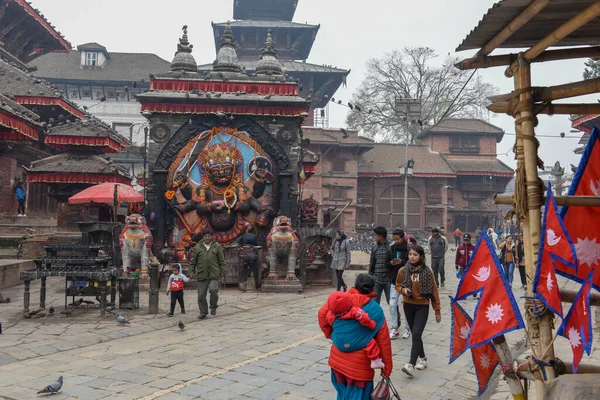 Катманду Непал Января 2020 Года Храм Дурбанской Площади Катманду Непале — стоковое фото