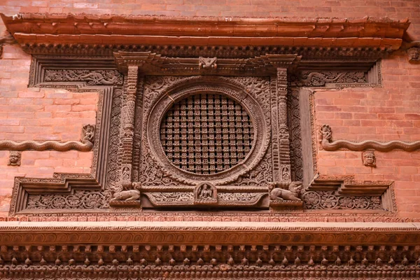 Architectonische Detail Van Een Tempel Durban Plein Bij Kathmandu Nepal — Stockfoto