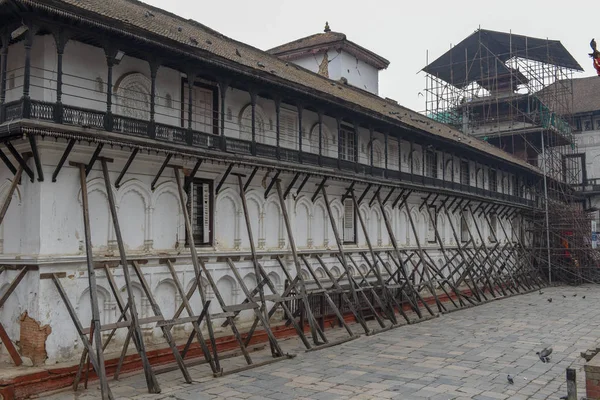 Steigers Rond Tempel Durbar Square Kathmandu Nepal — Stockfoto