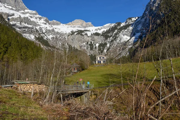 Dağ Manzarası Engelberg Sviçre Alpleri Üzerinde — Stok fotoğraf