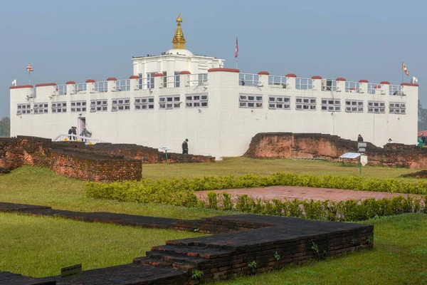 Lumbini Népal Janvier 2020 Lieu Naissance Temple Maya Devi Bouddha — Photo