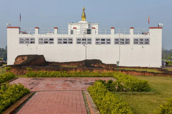 Место Рождения Будды Храме Майя Деви Лумбини Непале — стоковое фото