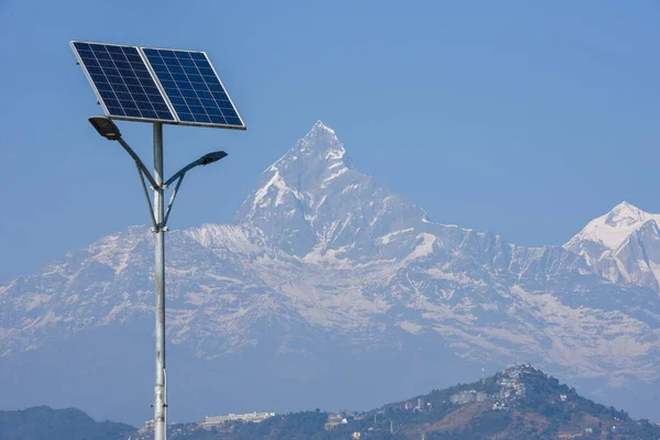 Vista Cordillera Del Himalaya Sobre Pokhara Nepal —  Fotos de Stock