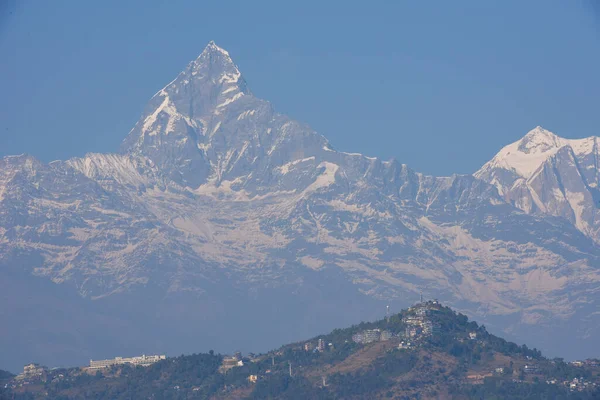 Vue Sur Himalaya Dessus Pokhara Népal — Photo