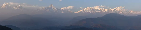 Vista Macizo Annapurna Desde Saranghot Nepal —  Fotos de Stock