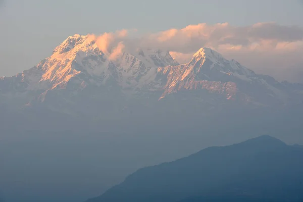 Vista Macizo Annapurna Desde Saranghot Nepal —  Fotos de Stock