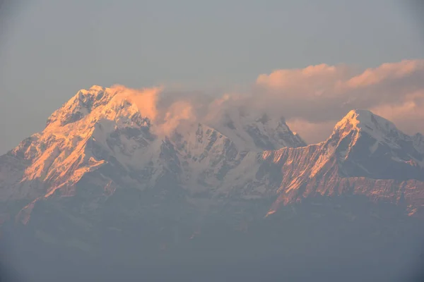Widok Masyw Annapurna Saranghot Nepalu — Zdjęcie stockowe