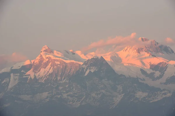 Widok Masyw Annapurna Saranghot Nepalu — Zdjęcie stockowe