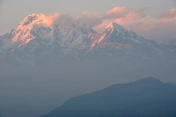 Vista Macizo Annapurna Desde Saranghot Nepal —  Fotos de Stock