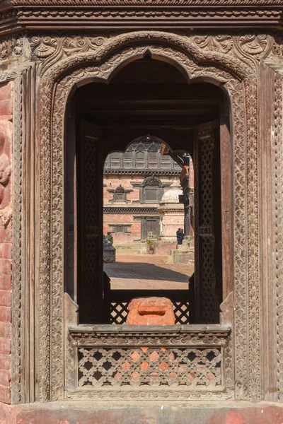 Architectural Detail Durban Square Bhaktapur Nepal — Stock Photo, Image