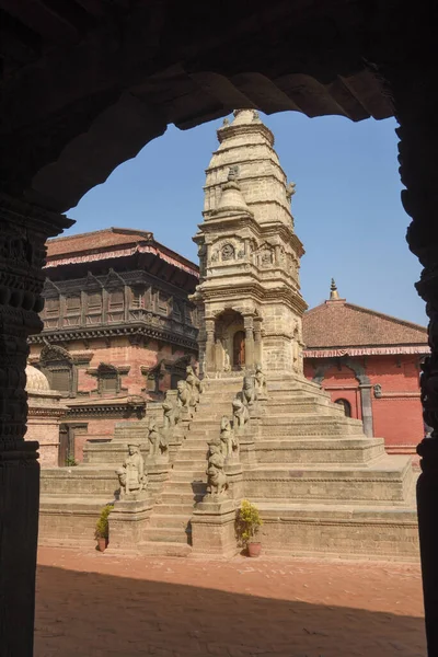 Templet Durban Vid Bhaktapur Nepal — Stockfoto