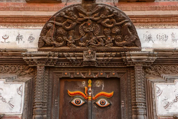 Detalhe Arquitetônico Praça Durban Bhaktapur Nepal — Fotografia de Stock