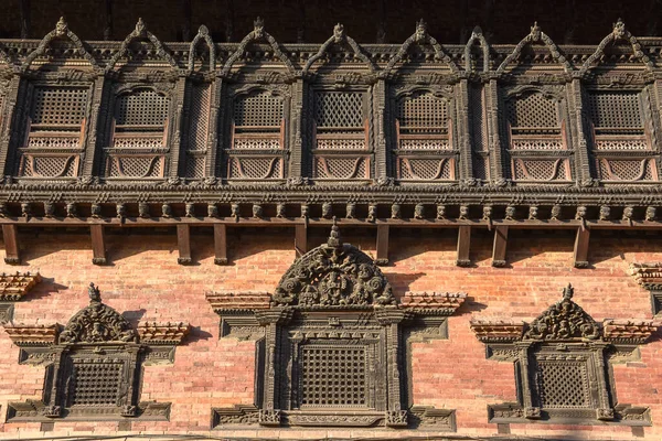 Архітектурні Деталі Дурбанської Площі Бхактапурі Непалі — стокове фото