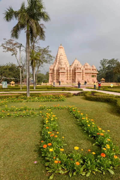 Sauraha Nepal Enero 2020 Templo Hindú Shashwat Dham Cerca Sauraha — Foto de Stock