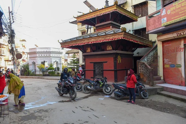 Tansen Nepal Januar 2020 Spaziergänger Auf Dem Alten Zentrum Von — Stockfoto