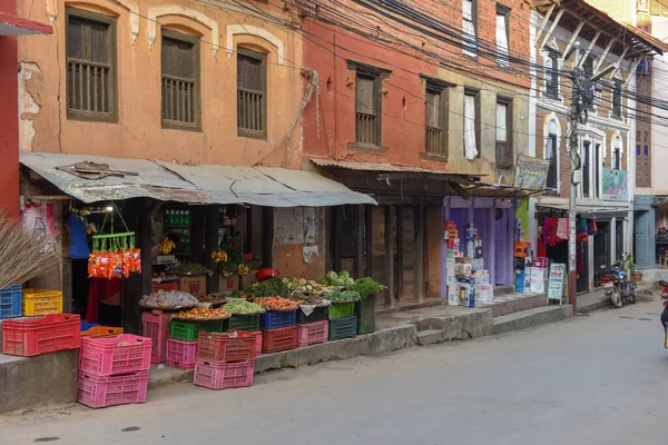 Tansen Nepal Enero 2020 Tienda Alimentos Una Casa Tradicional Tansen — Foto de Stock