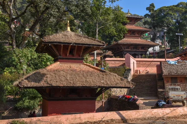 Tansen Népal Janvier 2020 Personnes Dans Temple Tansen Népal — Photo