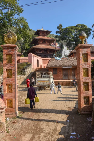 Tansen Nepal Січня 2020 Люди Храмі Тансена Непал — стокове фото