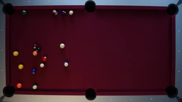 Table Billard Fendue Ralenti — Video