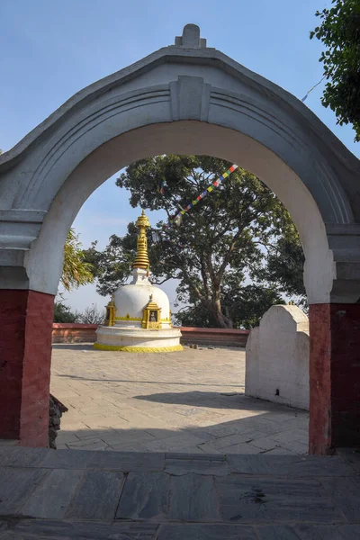 Tempio Swayambhunath Kathmandu Nepal — Foto Stock