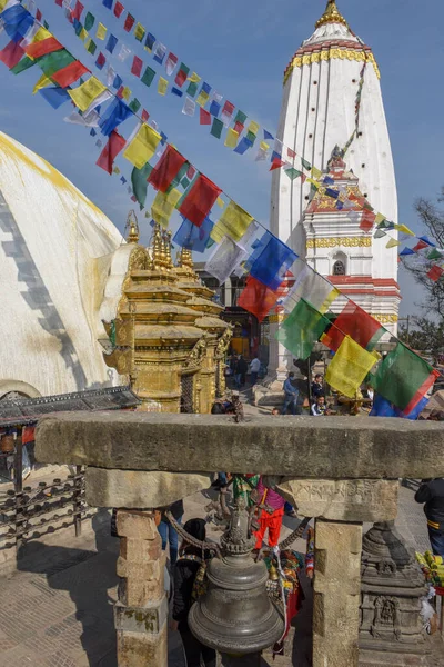 Świątynia Swayambhunath Katmandu Nepalu — Zdjęcie stockowe