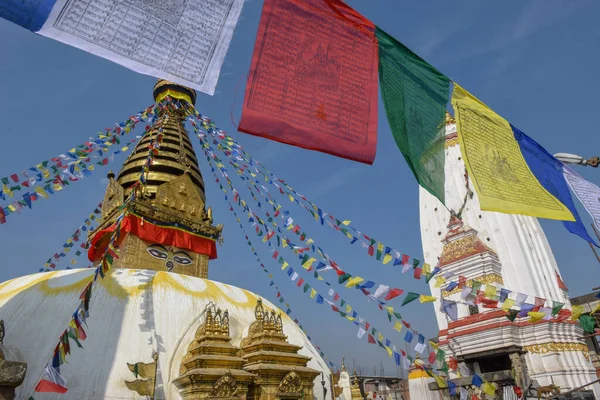 Świątynia Swayambhunath Katmandu Nepalu — Zdjęcie stockowe