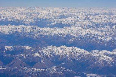 Nepal 'deki Himalayalar sırtı hava manzarası