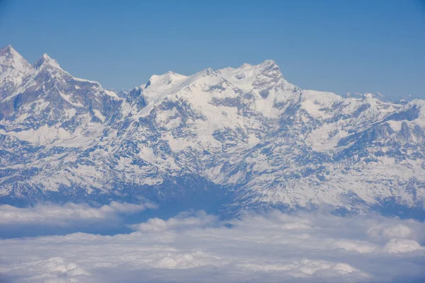 Krajobraz Himalajów Lotu Ptaka Nepal — Zdjęcie stockowe