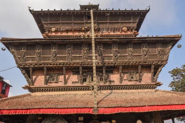 Detail of buddhist temple at Kirtipur on Nepal