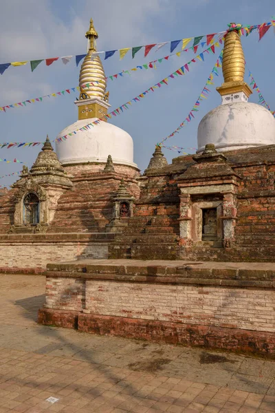 Kirtipur Nepal Lutego 2020 Buddyjska Świątynia Kirtipurze Nepalu — Zdjęcie stockowe