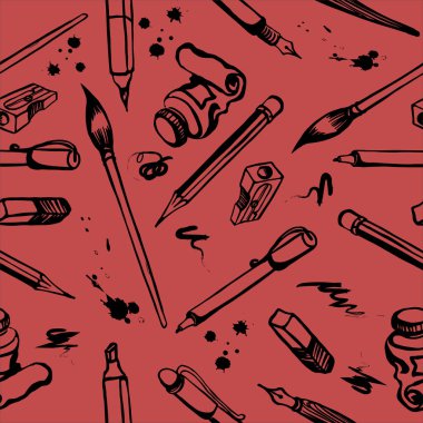 pürüzsüz kırtasiye kalıp çizim araçları arkaplanı